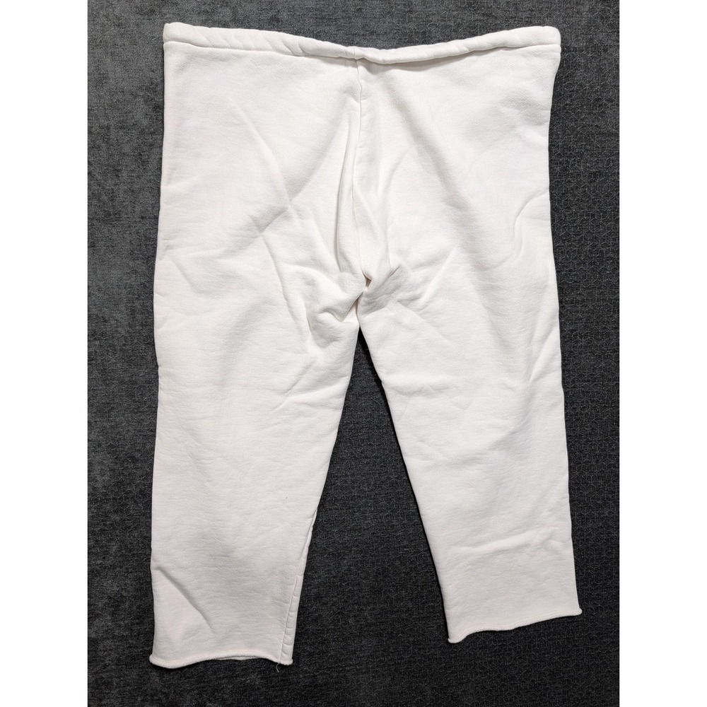 Yeezy Vultures White Crest Logo Sweatpants Kanye West Merch Size 2 Wide Leg